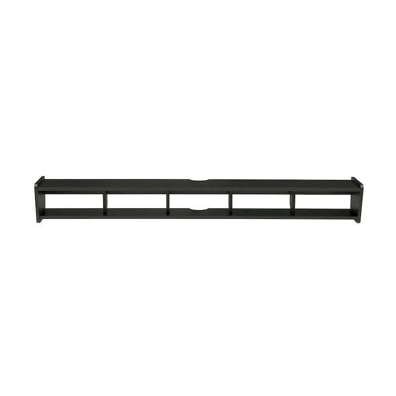 Floating Wall-Mounted TV Stand with Open Cubbies