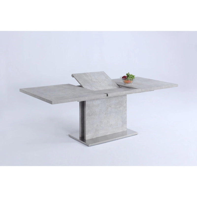 Grey Extendable Laminate Dining Table