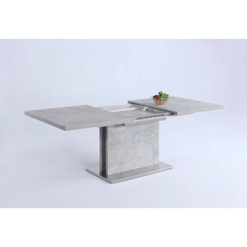 Grey Extendable Laminate Dining Table