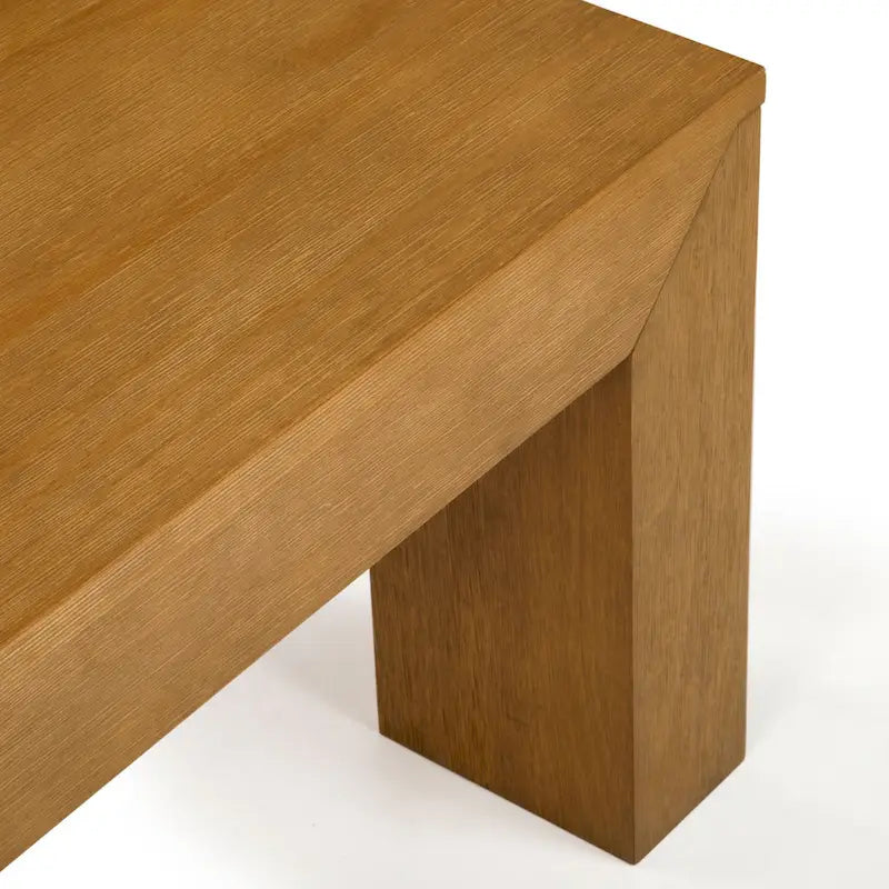 Modern Rectangular Coffee Table in Solid Pine Wood - 40" x 20"