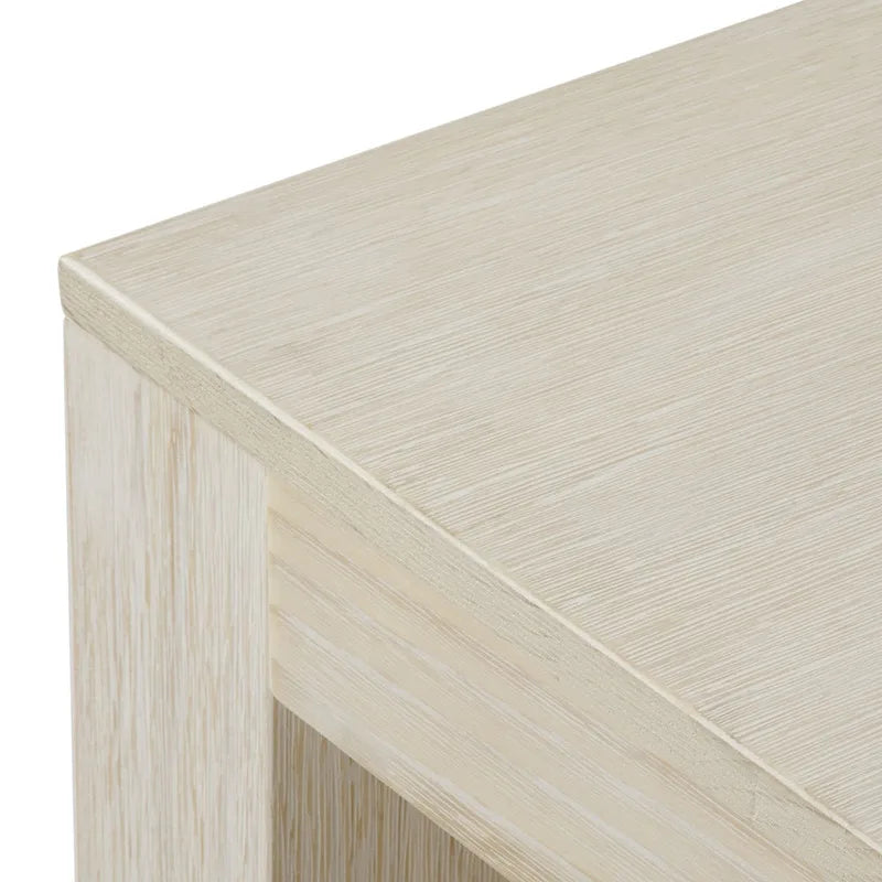 Modern Rectangular Coffee Table in Solid Pine Wood - 40" x 20"