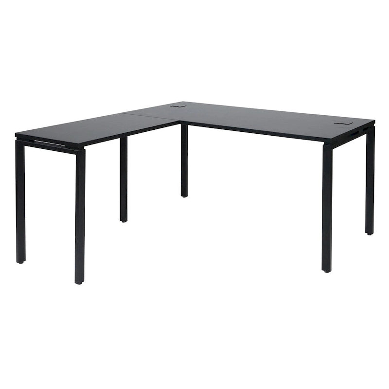 Metal L-Shaped Computer Desk