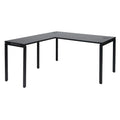 Metal L-Shaped Computer Desk