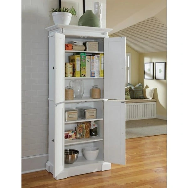 Off-White Pantry Cabinet, 72H