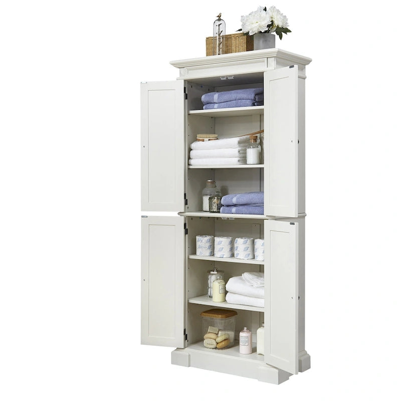 Off-White Pantry Cabinet, 72H