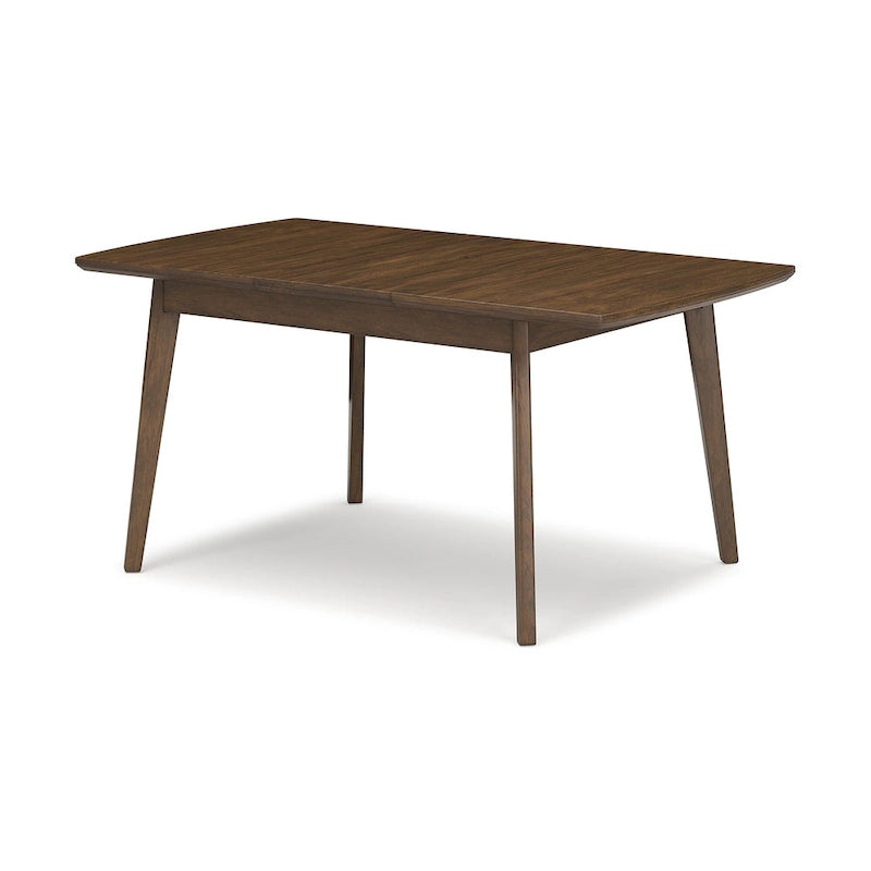 Brown Rectangular Dining Butterfly Extension Table - 36W x 48/64D x 30H