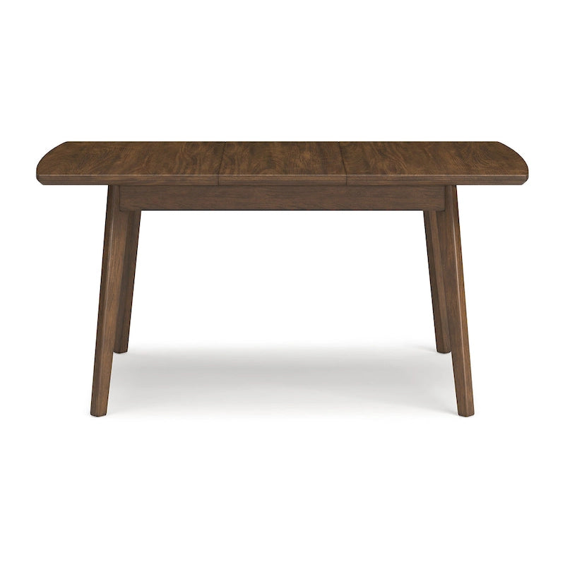 Brown Rectangular Dining Butterfly Extension Table - 36W x 48/64D x 30H