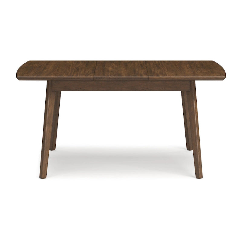 Brown Rectangular Dining Butterfly Extension Table - 36W x 48/64D x 30H