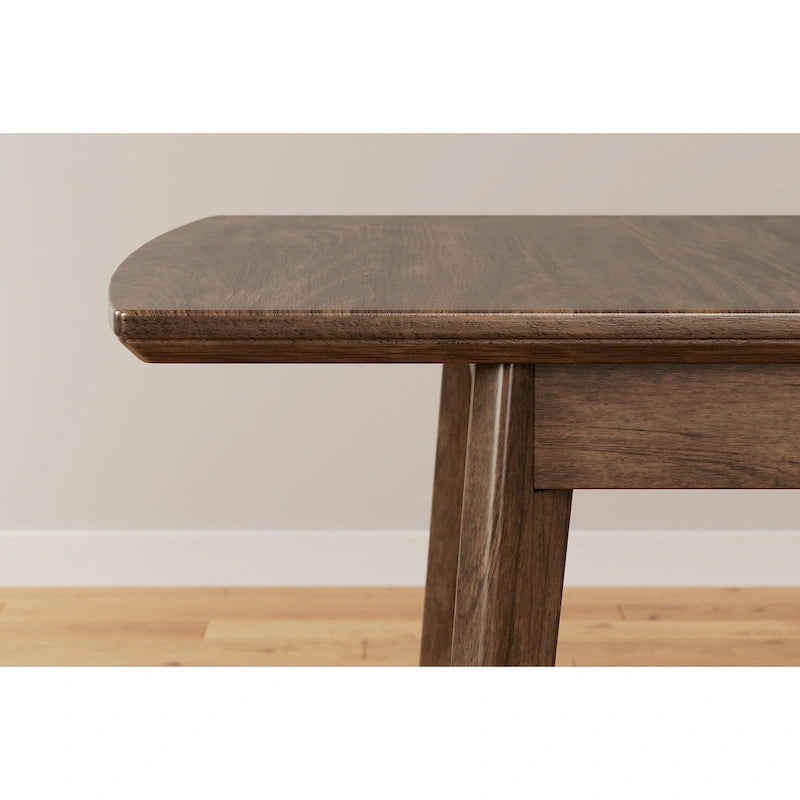 Brown Rectangular Dining Butterfly Extension Table - 36W x 48/64D x 30H