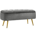 Modern Upholstered Ottoman Storage Bench - 43"L x 15"W x 20"H