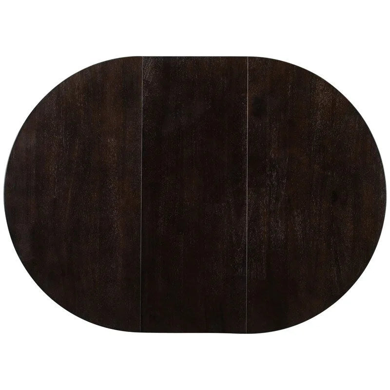 Farmhouse Extendable Adjustable Round/Oval Table, Player Poker Table, Dining Table, Kitchen Table