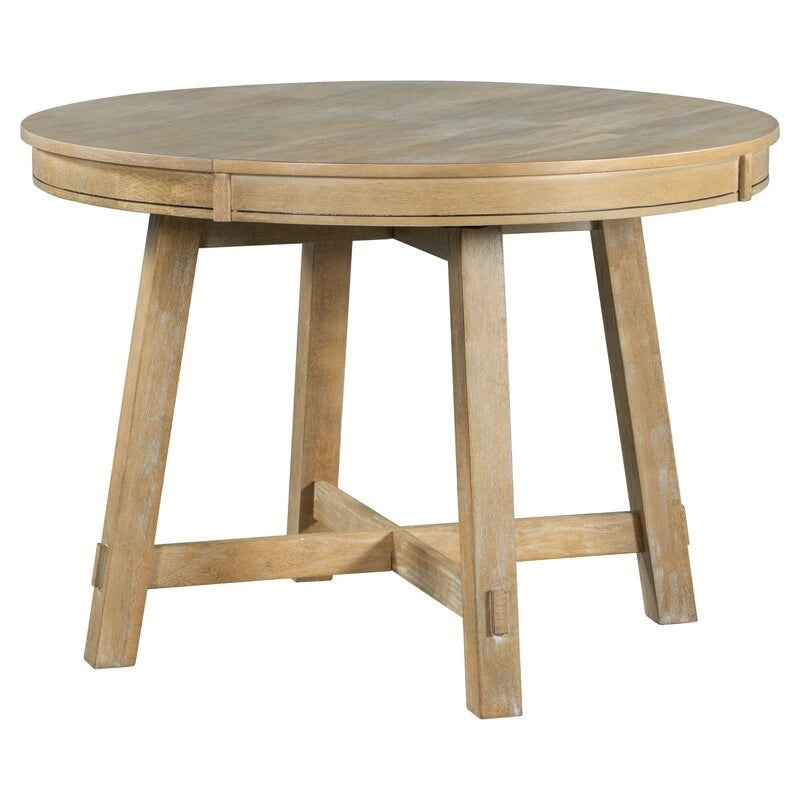 Farmhouse Extendable Adjustable Round/Oval Table, Player Poker Table, Dining Table, Kitchen Table