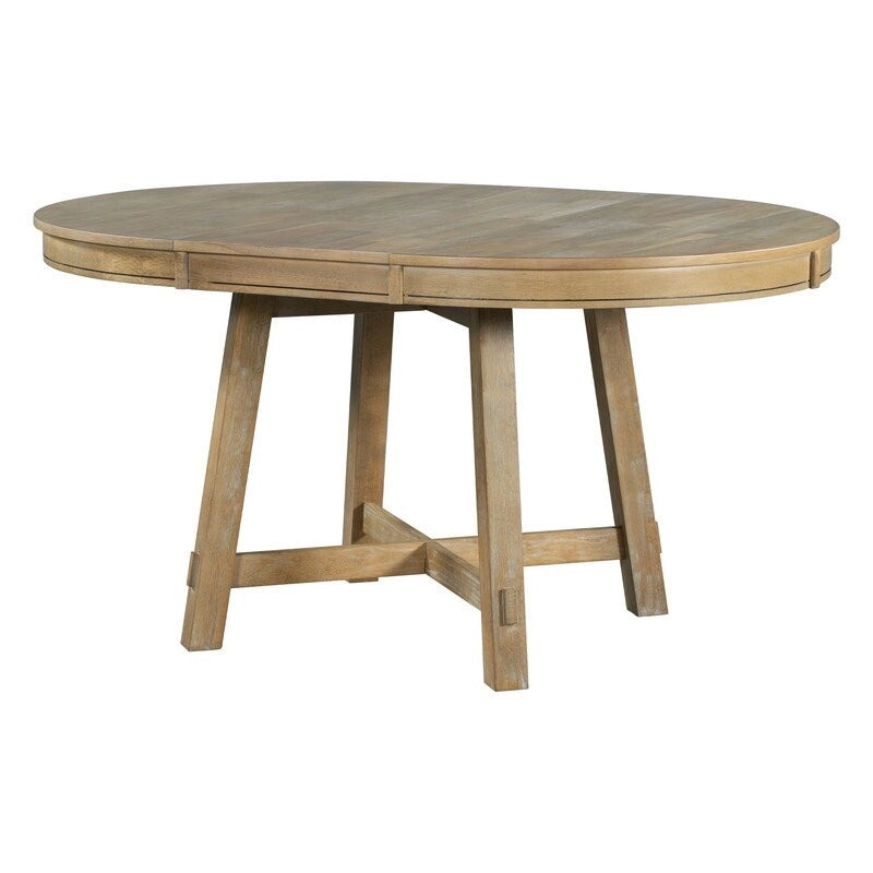 Farmhouse Extendable Adjustable Round/Oval Table, Player Poker Table, Dining Table, Kitchen Table