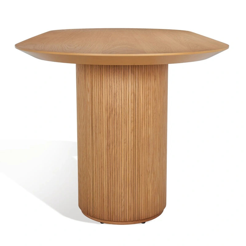 79" Wood Dining Table with Nordic-Inspired Design