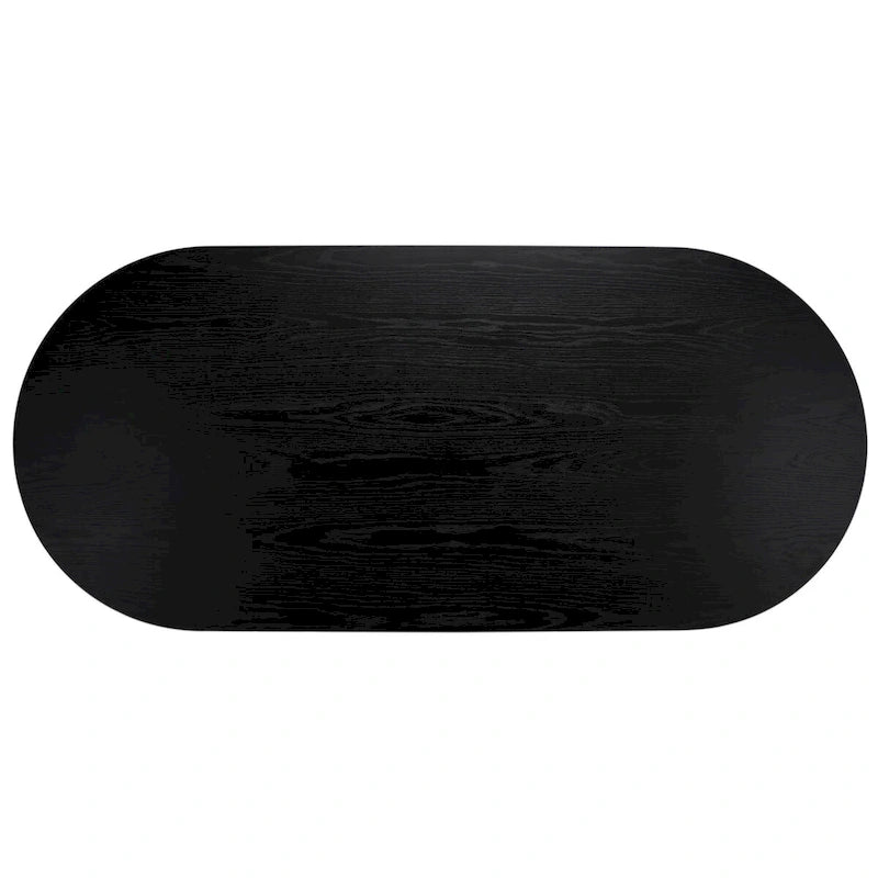79" Wood Dining Table with Nordic-Inspired Design